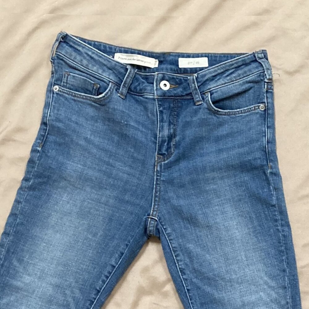 Pilcro and the Letterpress Jeans. Anthropologie, Embroidered Tulle, Size 26 - Picture 4 of 7